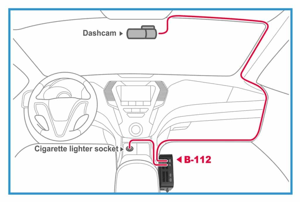 Simply connect the Power Magic Battery B-112 to the cigarette lighter socket of your vehicle, no other installation is required. It will then charge to full capacity in approximately 80 minutes.